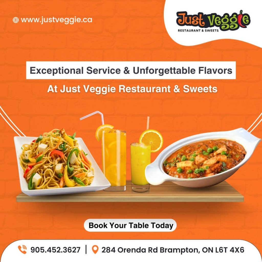 A Lot Of Varities are here at Just Veggie Pure Vegetarian Indian Restaurant In Brampton